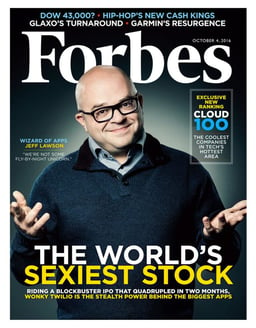 Twilio Forbes Cover October 2016