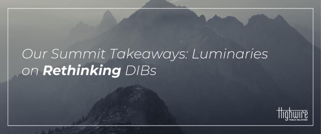 luminaries rethinking DIBs